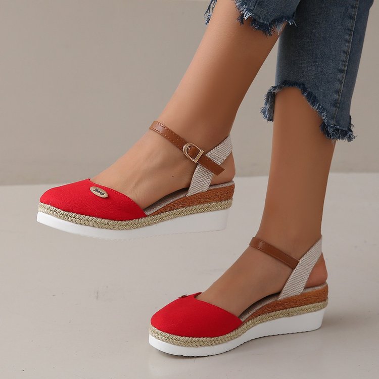 Espadrille Wedge Slingback Sandals