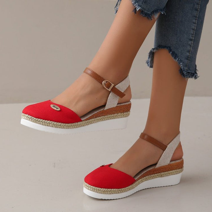 Espadrille Wedge Slingback Sandals