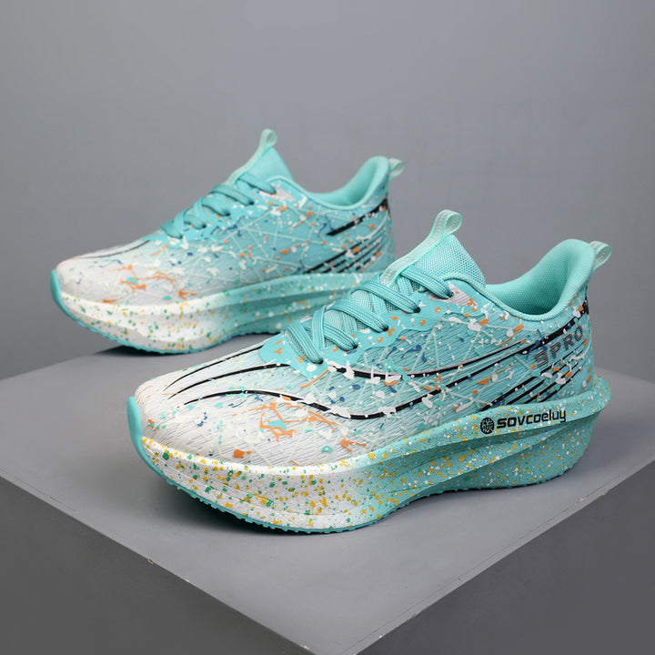 Glow-in-the-Dark Carbon Plate Running Shoes