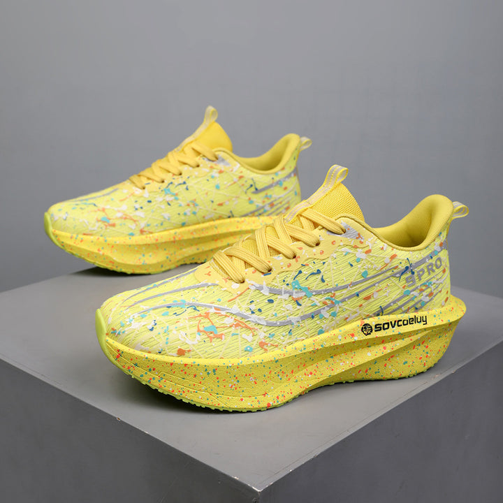 Glow-in-the-Dark Carbon Plate Running Shoes