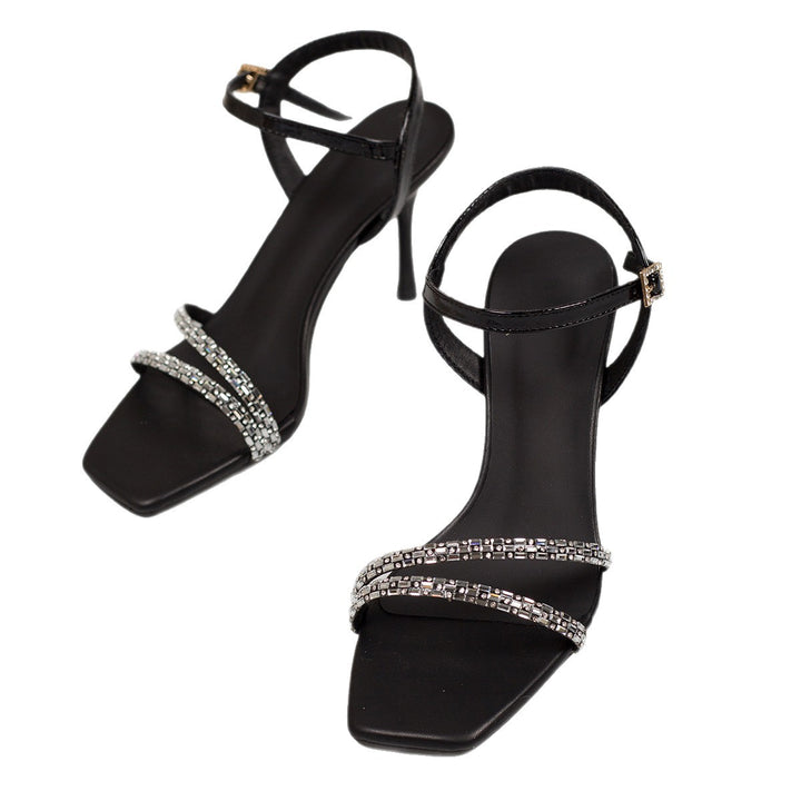 Stiletto-heeled sandals