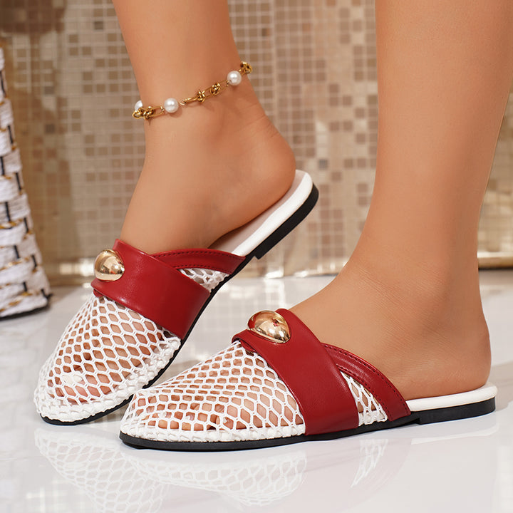 Mesh Ballet Mary Jane Flats