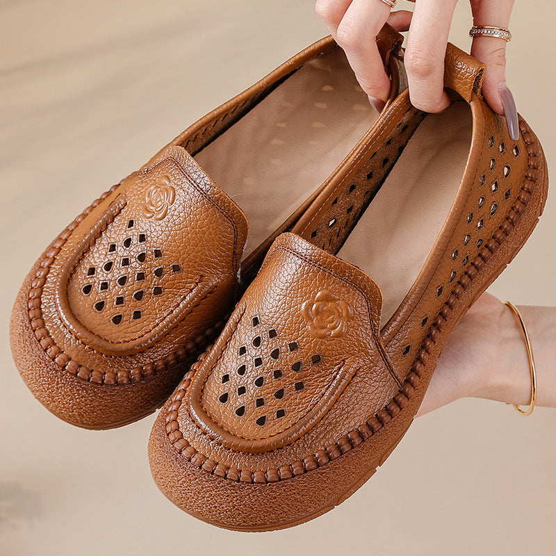 Leather Slip-On Loafers