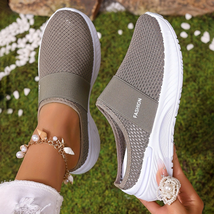 Breathable Knit Slip-On Sneakers