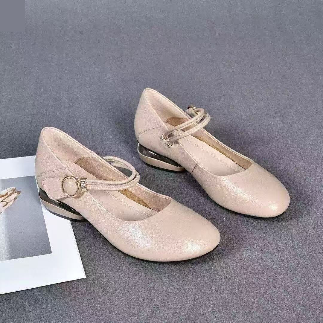 Classic Mary Jane Low Heel Flats
