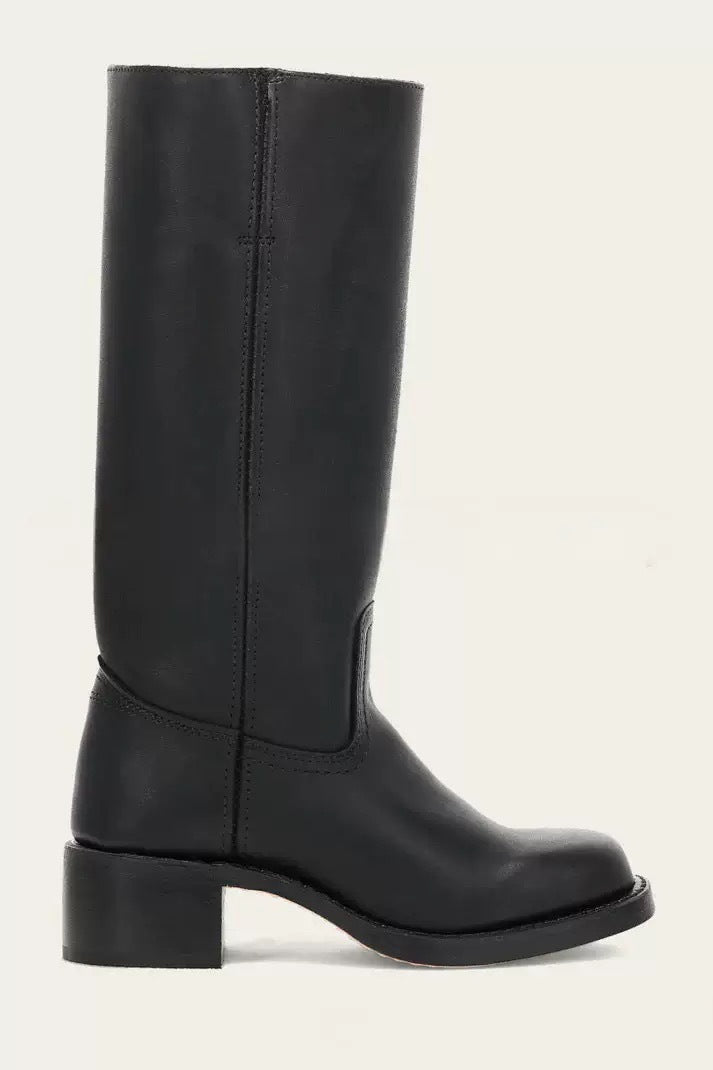 Vintage Side Zip Platform Riding Boots
