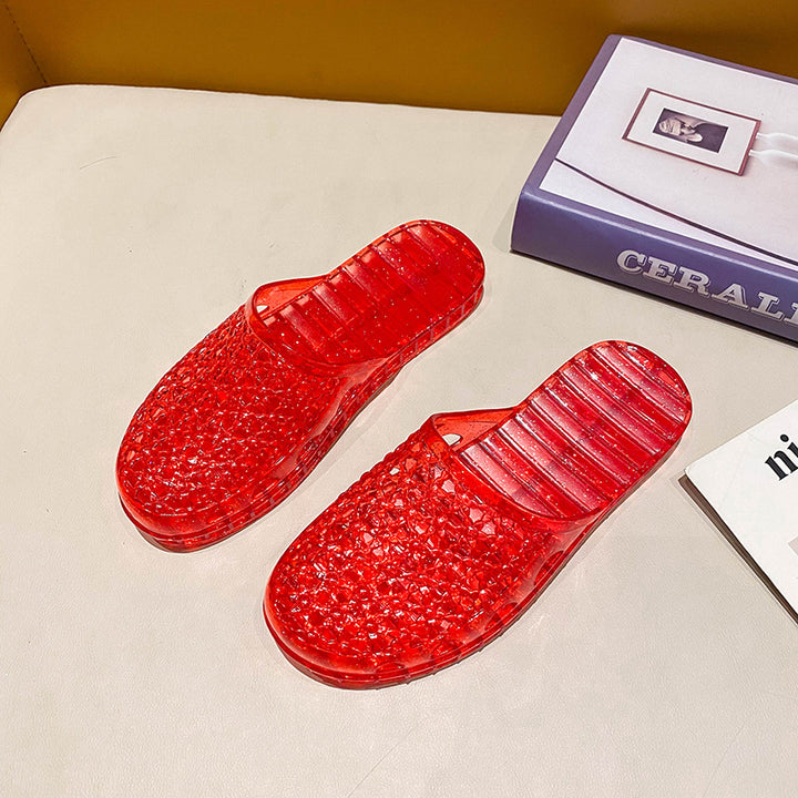 Breathable Cut-Out Platform Mules