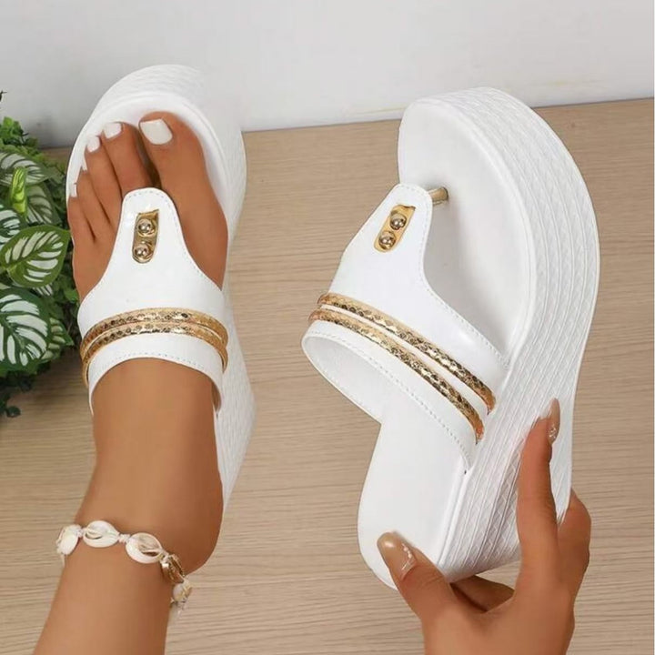 Platform Wedge Slide Sandals