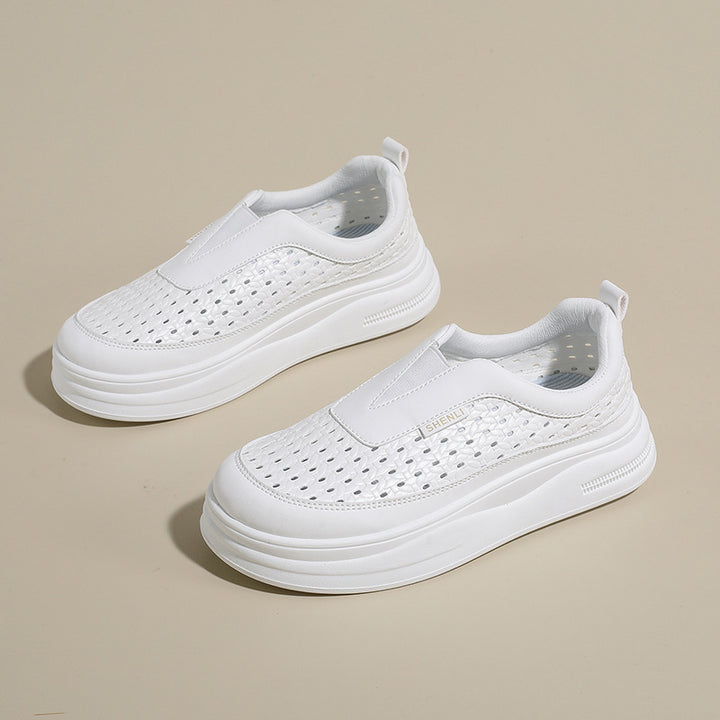 Platform Knit Sneakers