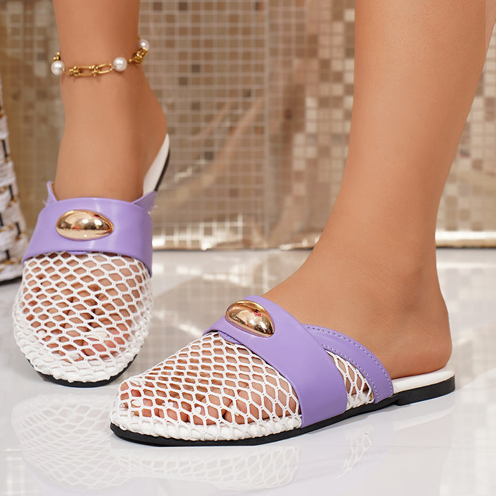 Mesh Ballet Mary Jane Flats