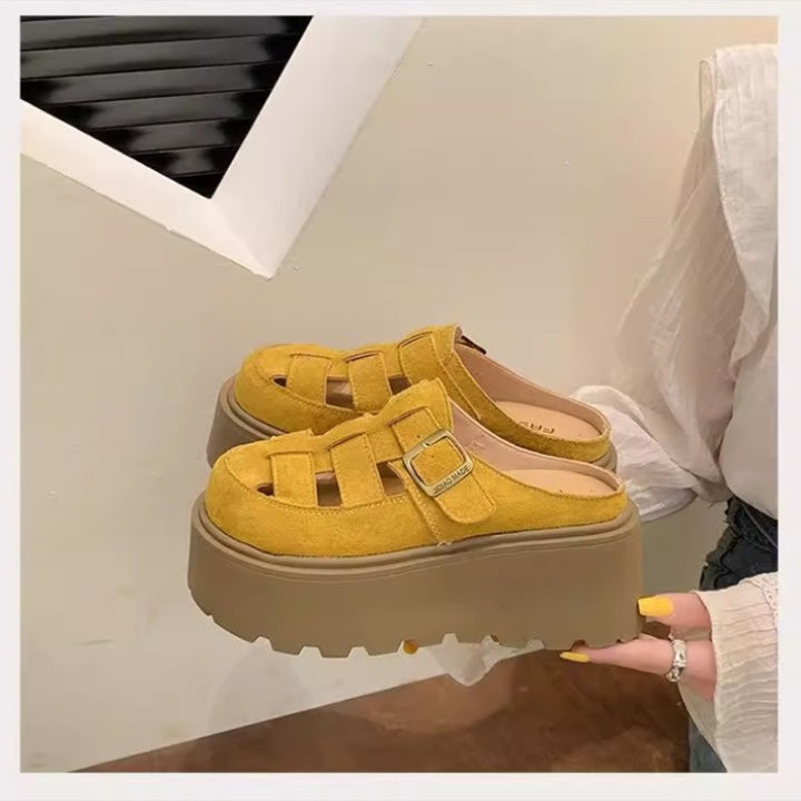 Platform Fisherman Mule Sandals