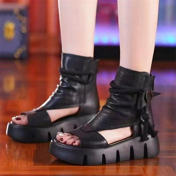 Chunky Platform Ankle Sandals