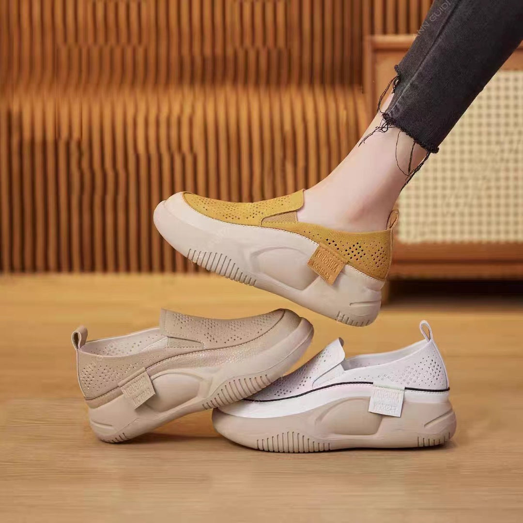 Chunky Platform Slip-On Loafers for Women