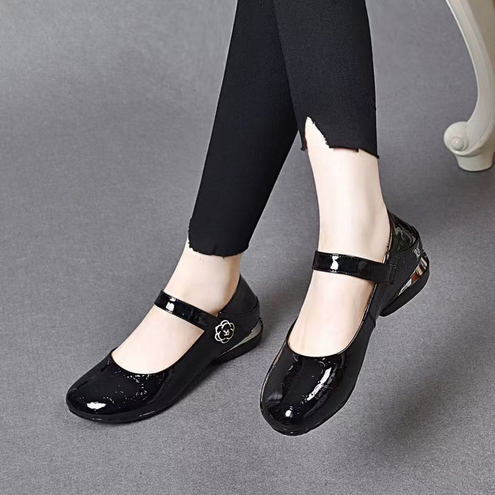 Vintage Patent Mary Jane Flat Shoes