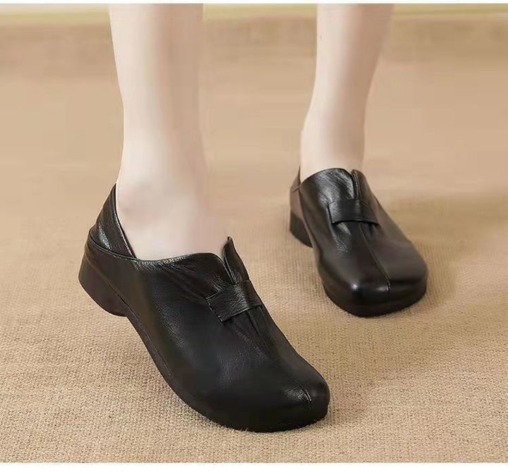 Soft Leather Comfort Slip-On Shoes for Women