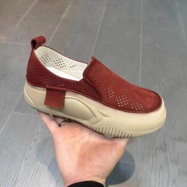 Chunky Platform Slip-On Loafers for Women