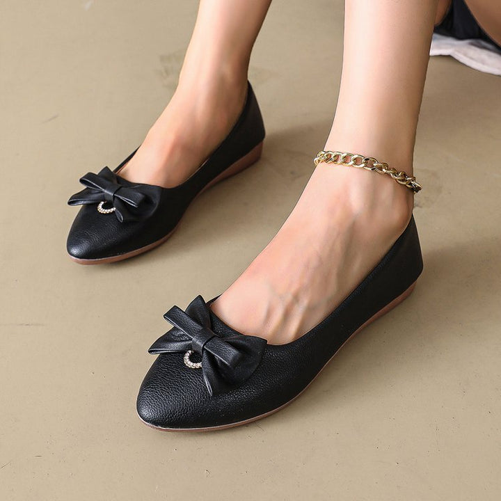 Bow Accent Slip-On Flats