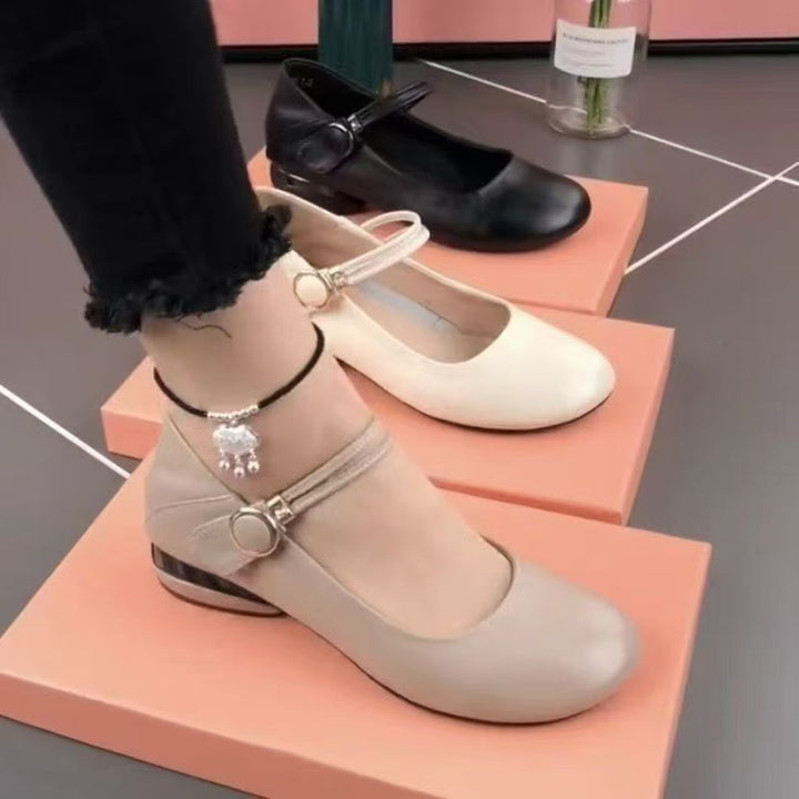 Classic Mary Jane Low Heel Flats