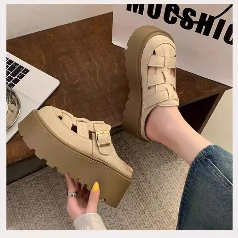 Platform Fisherman Mule Sandals
