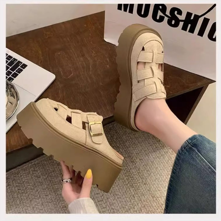Platform Fisherman Mule Sandals
