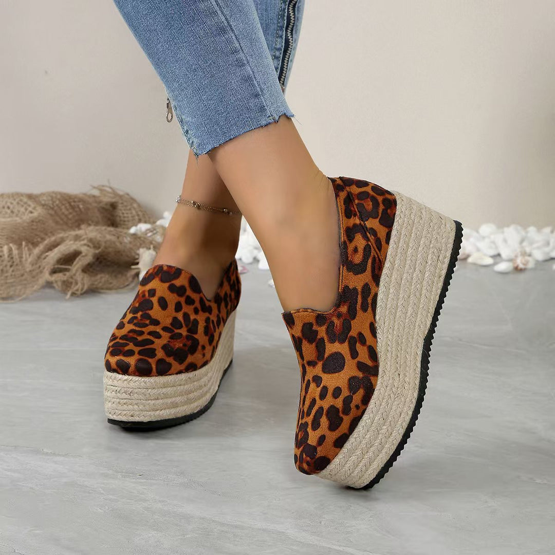 Espadrille Wedge Slip-On Shoes
