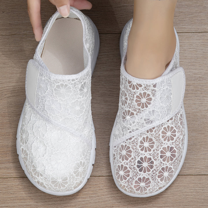 Breathable Cut-Out Slip-On Sneakers