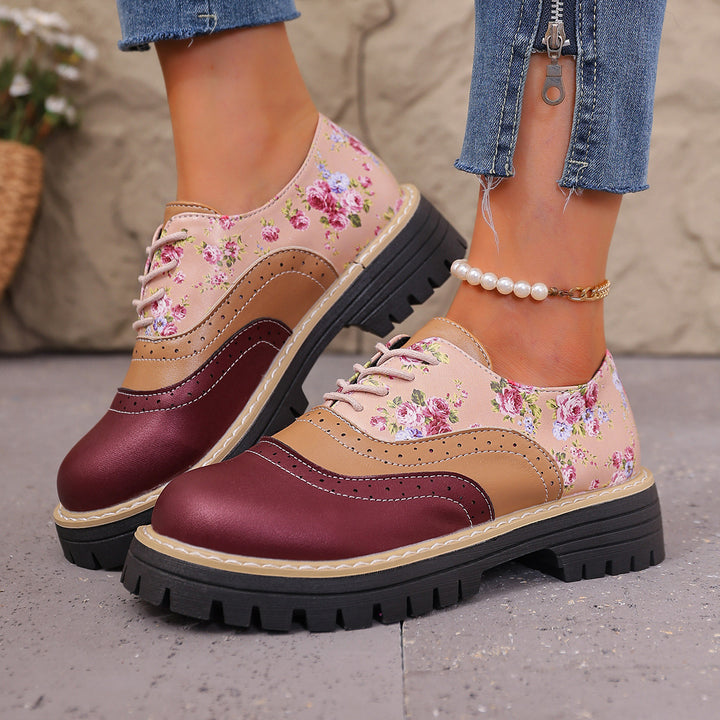 Vintage Brogue Oxford Flats