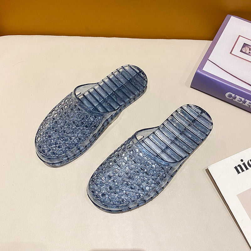 Breathable Cut-Out Platform Mules