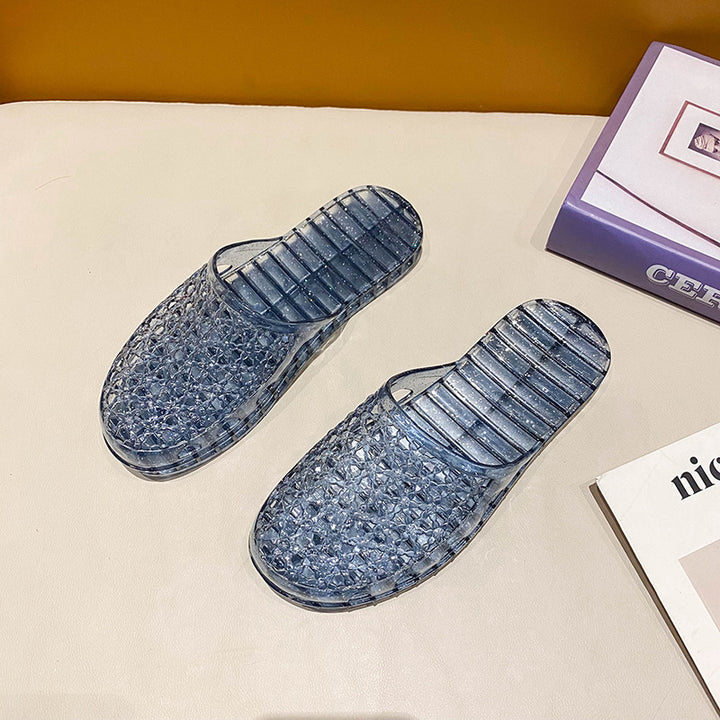 Breathable Cut-Out Platform Mules