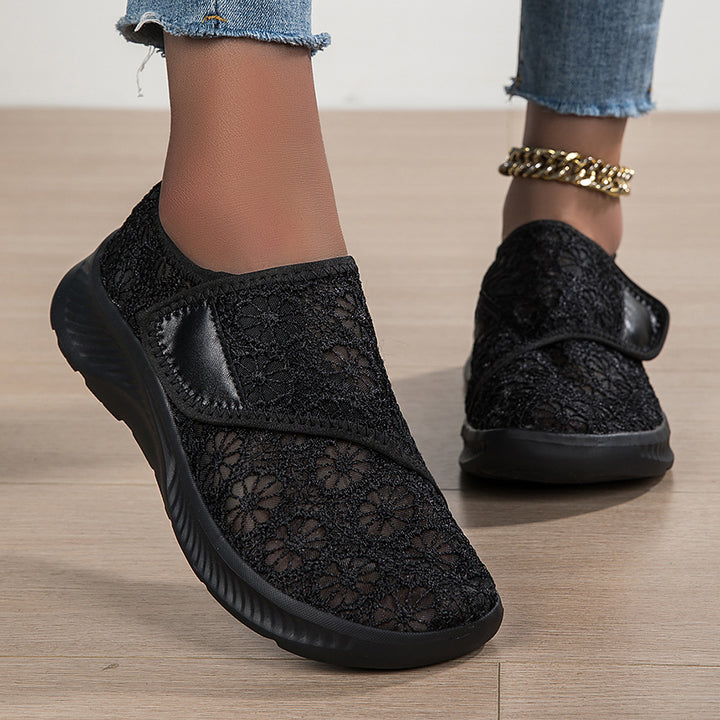 Breathable Cut-Out Slip-On Sneakers