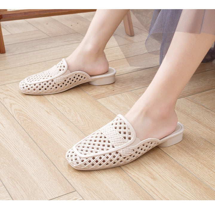 Closed Toe Mule Flats for Women