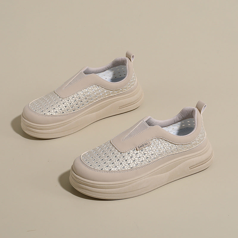 Platform Knit Sneakers
