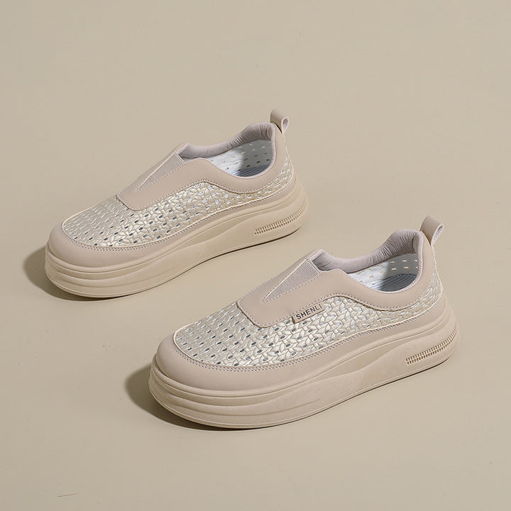 Platform Knit Sneakers