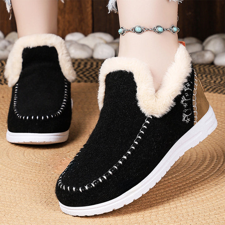 Cozy Faux Fur Lined Slip-On Shoes