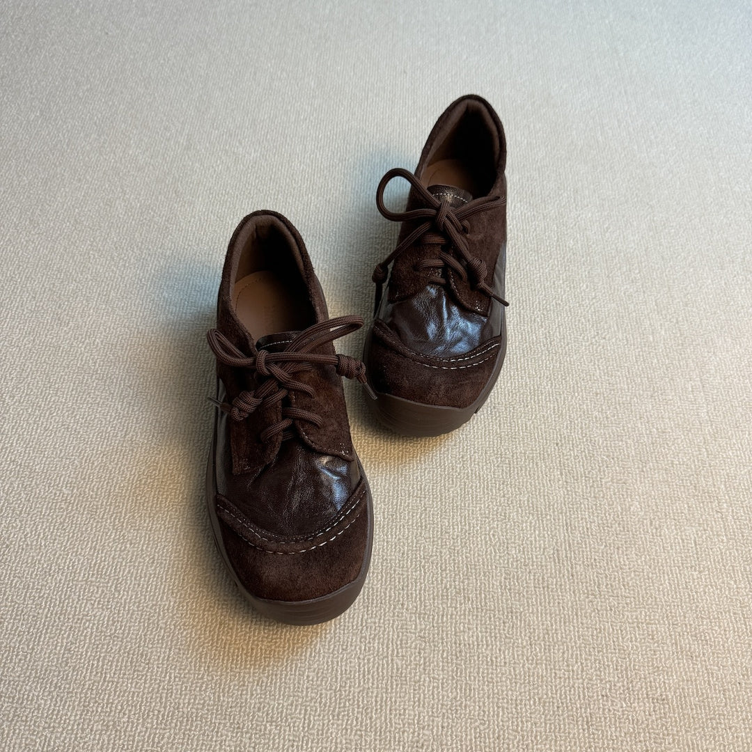 Vintage Lace-Up Loafers