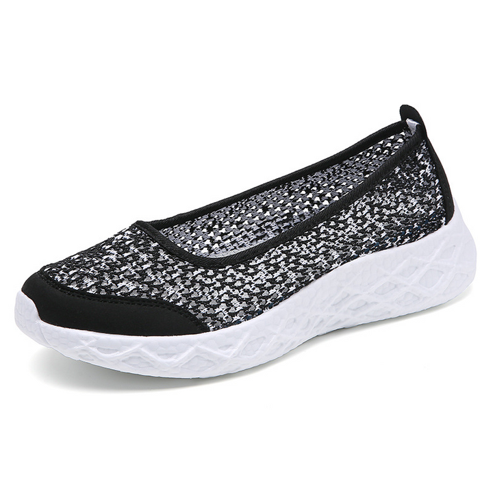 Floral Print Lightweight Slip-On Walking Shoes