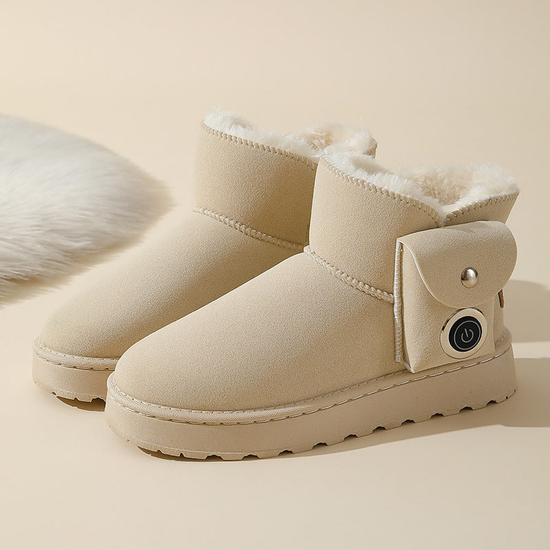Electric Heated Plush Winter Boots