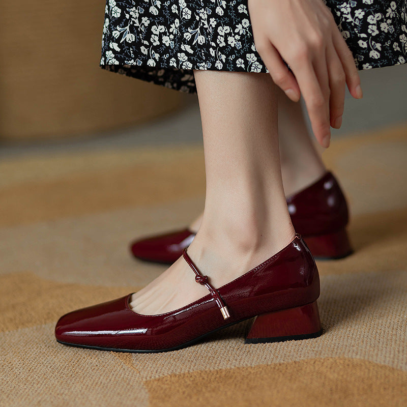 Vintage Patent Leather Mary Jane Heels