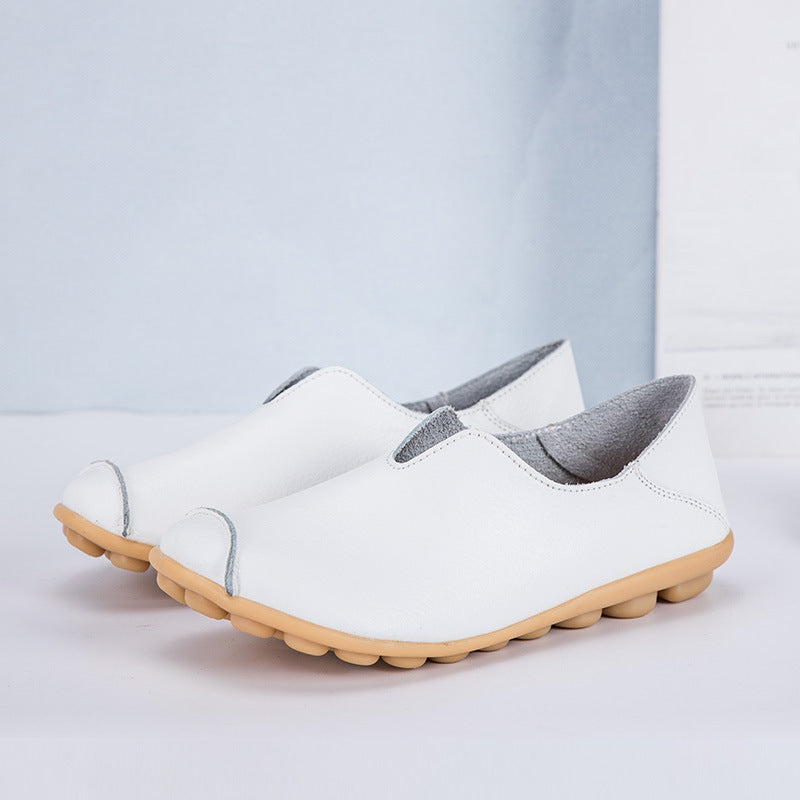 Soft Leather Slip-On Flats