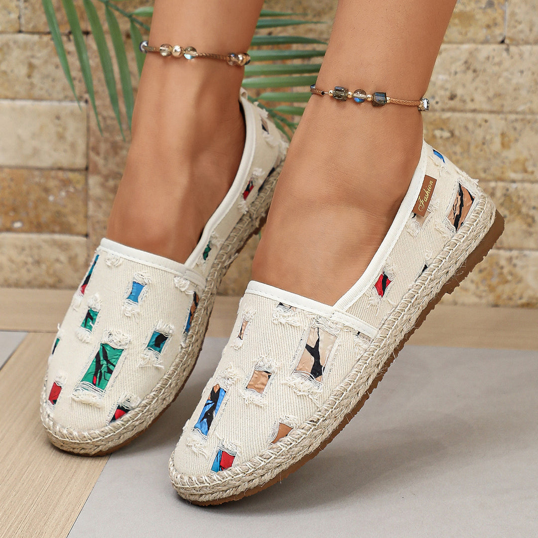 Halloween Print Espadrille Flats