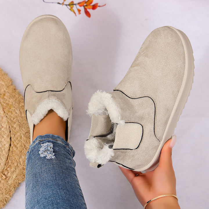 Faux Fur Chelsea Ankle Boots