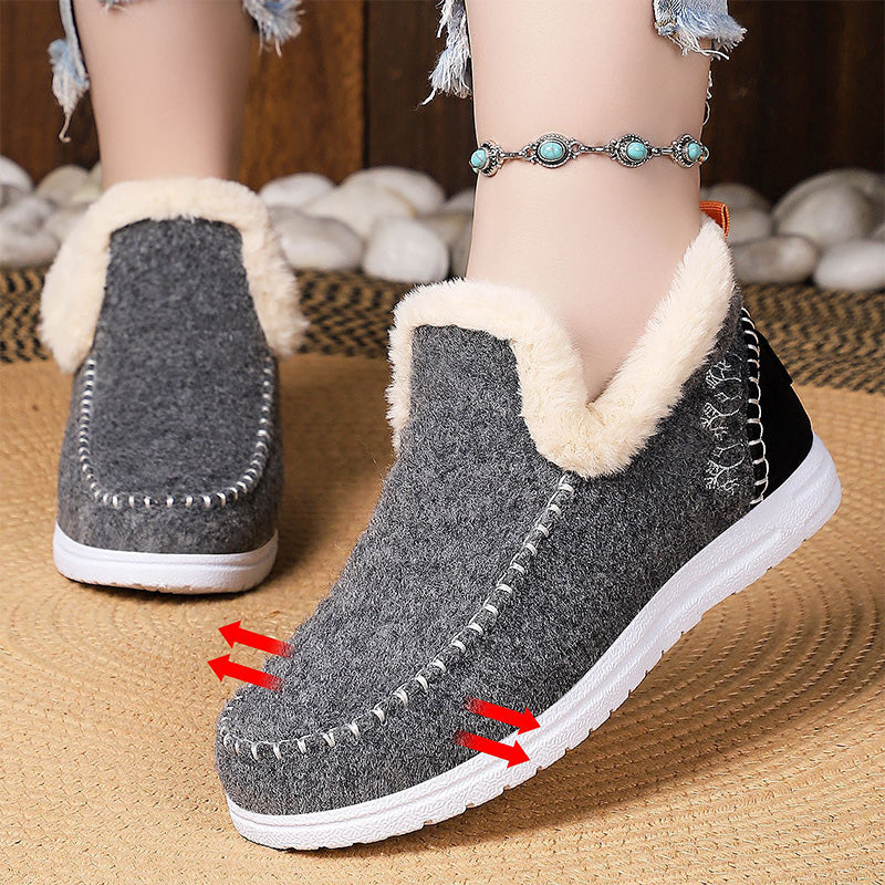 Cozy Faux Fur Lined Slip-On Shoes