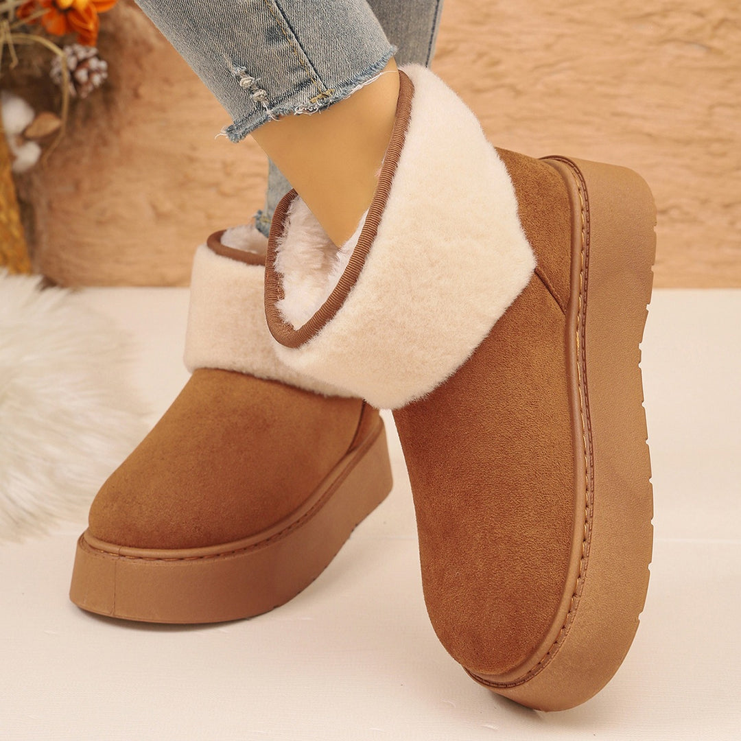 Cozy Faux Fur Platform Snow Boots