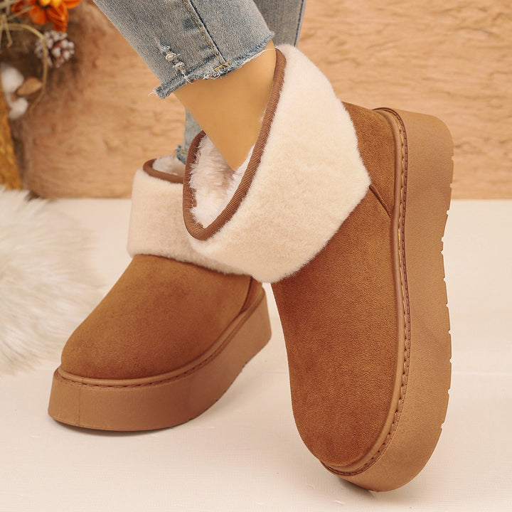 Cozy Faux Fur Platform Snow Boots
