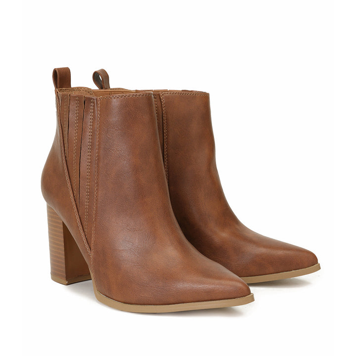 Classic Pointed Toe Block Heel Ankle Boots