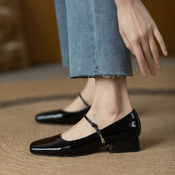 Vintage Patent Leather Mary Jane Heels