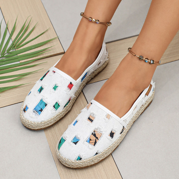 Halloween Print Espadrille Flats