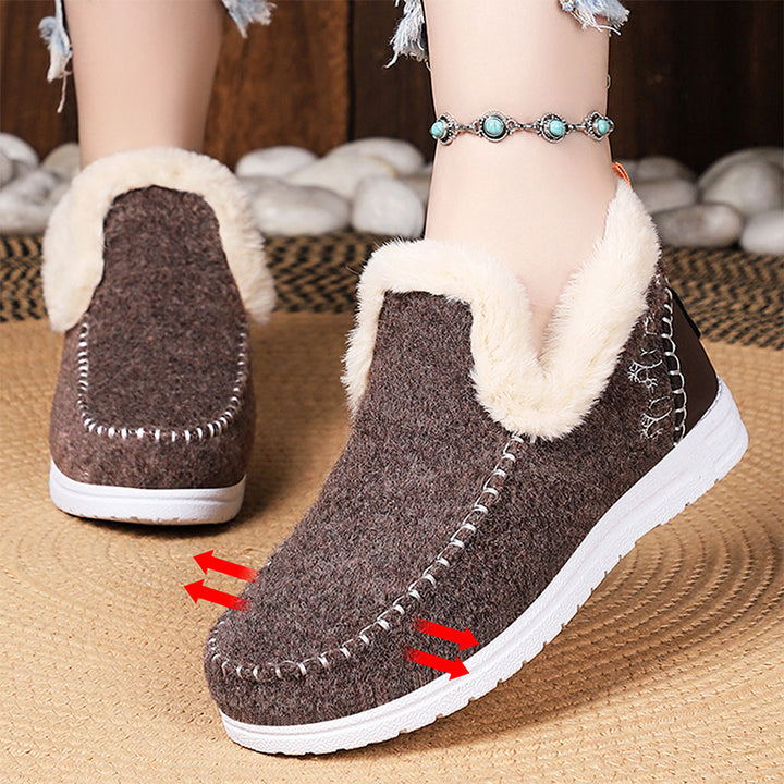 Cozy Faux Fur Lined Slip-On Shoes