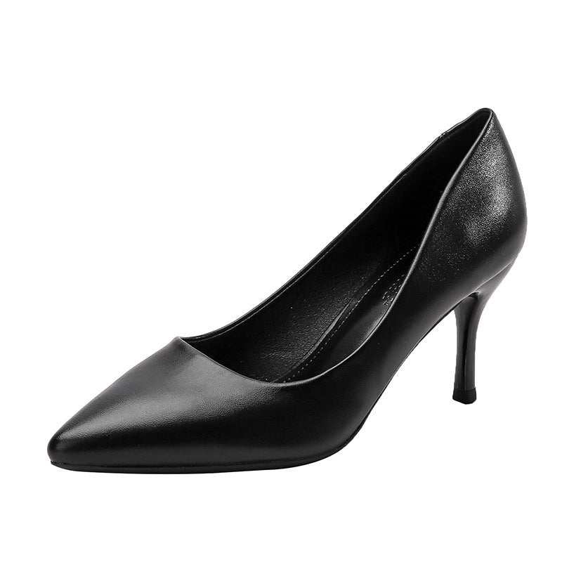 Classic Pointed Toe Kitten Heel Pumps