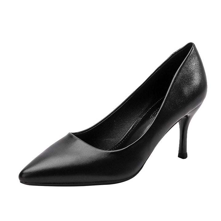 Classic Pointed Toe Kitten Heel Pumps